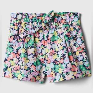 NWT BABY GAP Baby Girls’‎ Floral Elastic Waist Pull-On Shorts Boho Preppy 6-12M